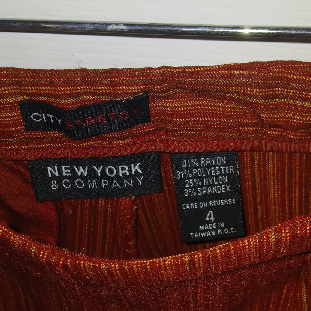 New York and Company Men's Brown Striped Pants